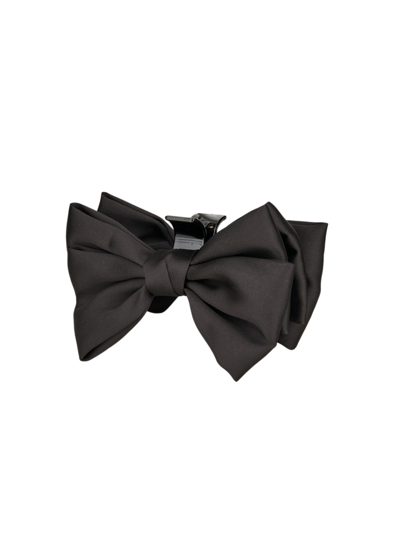 Minda Bow Hair Claw - Black