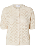 Sofia Ss Structure Knit Cardigan - Birch