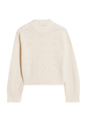 Serena Knit Sweater - White