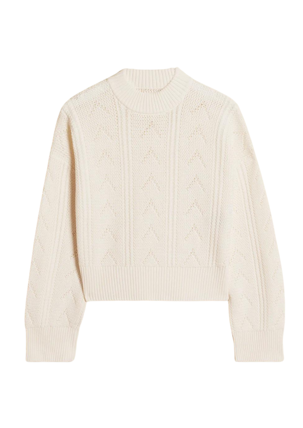 Serena Knit Sweater - White
