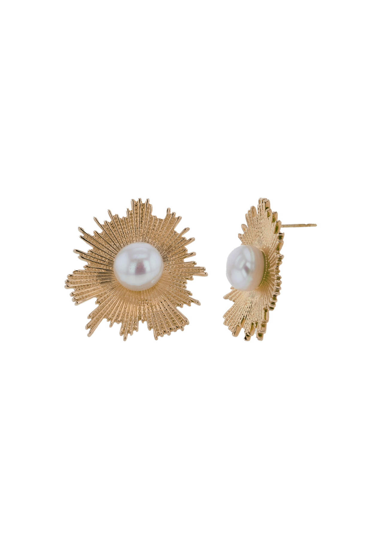 The Beam Earrings - Gold
