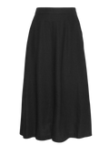Jovene Ginia Hw Long Skirt - Black