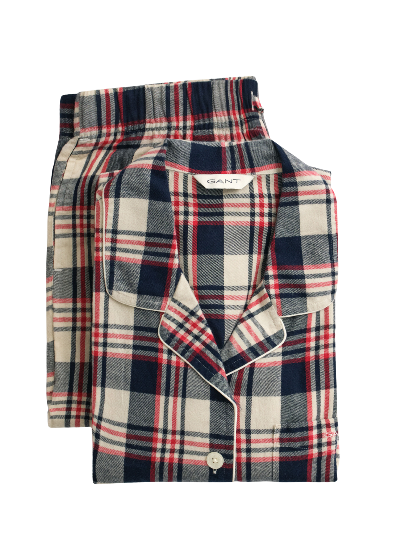 Flannel Pajama Set Gift Box - Ruby Red