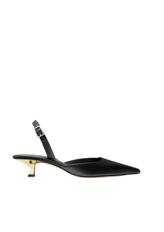 Luna Kitten Sling Pump - Black