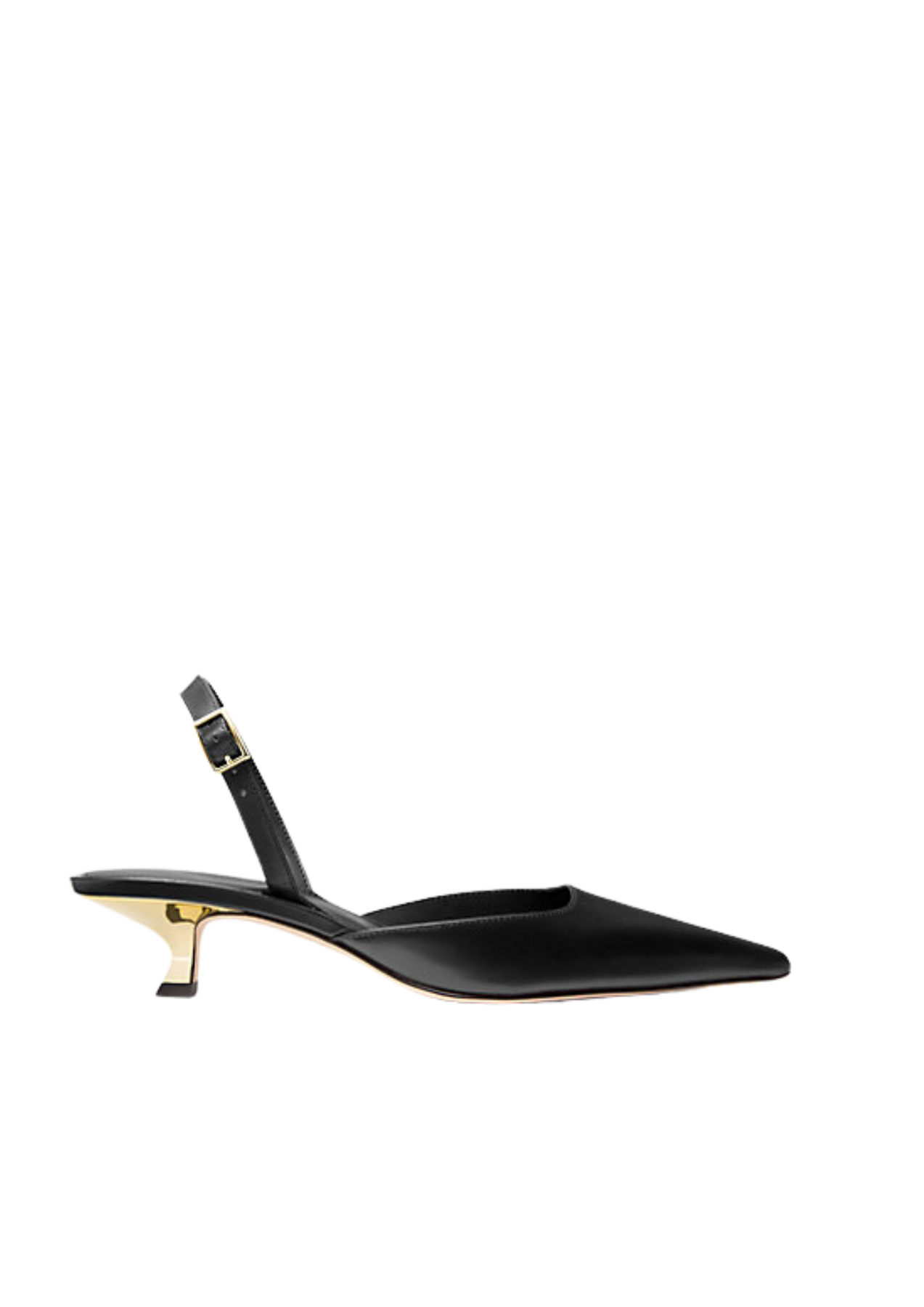 Luna Kitten Sling Pump - Black