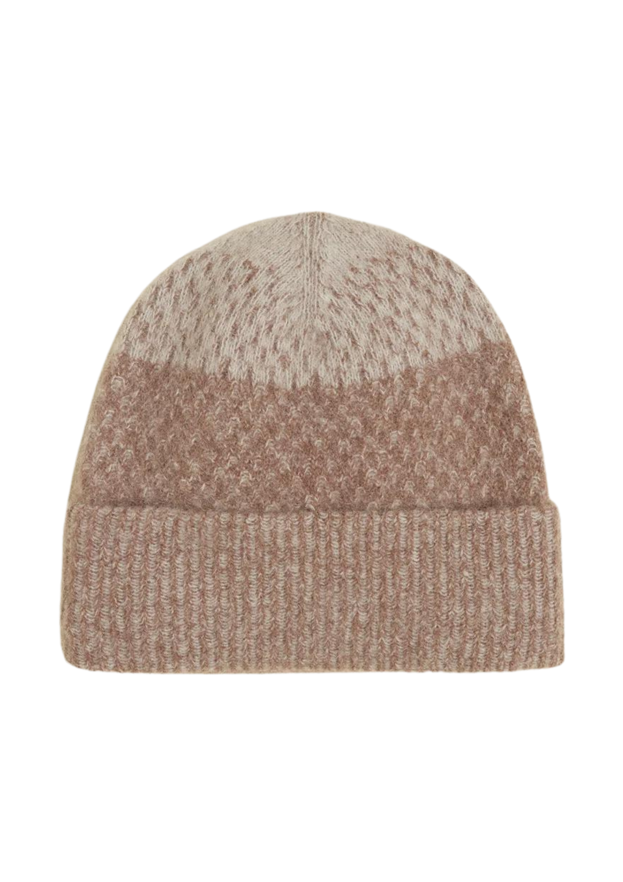 Tine Faded Knit Beanie - Burgundy