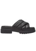 London Vibe Slide Sandal - Svart Skinn
