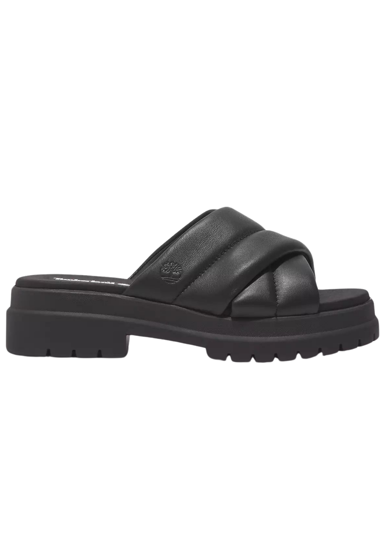 London Vibe Slide Sandal - Svart Skinn