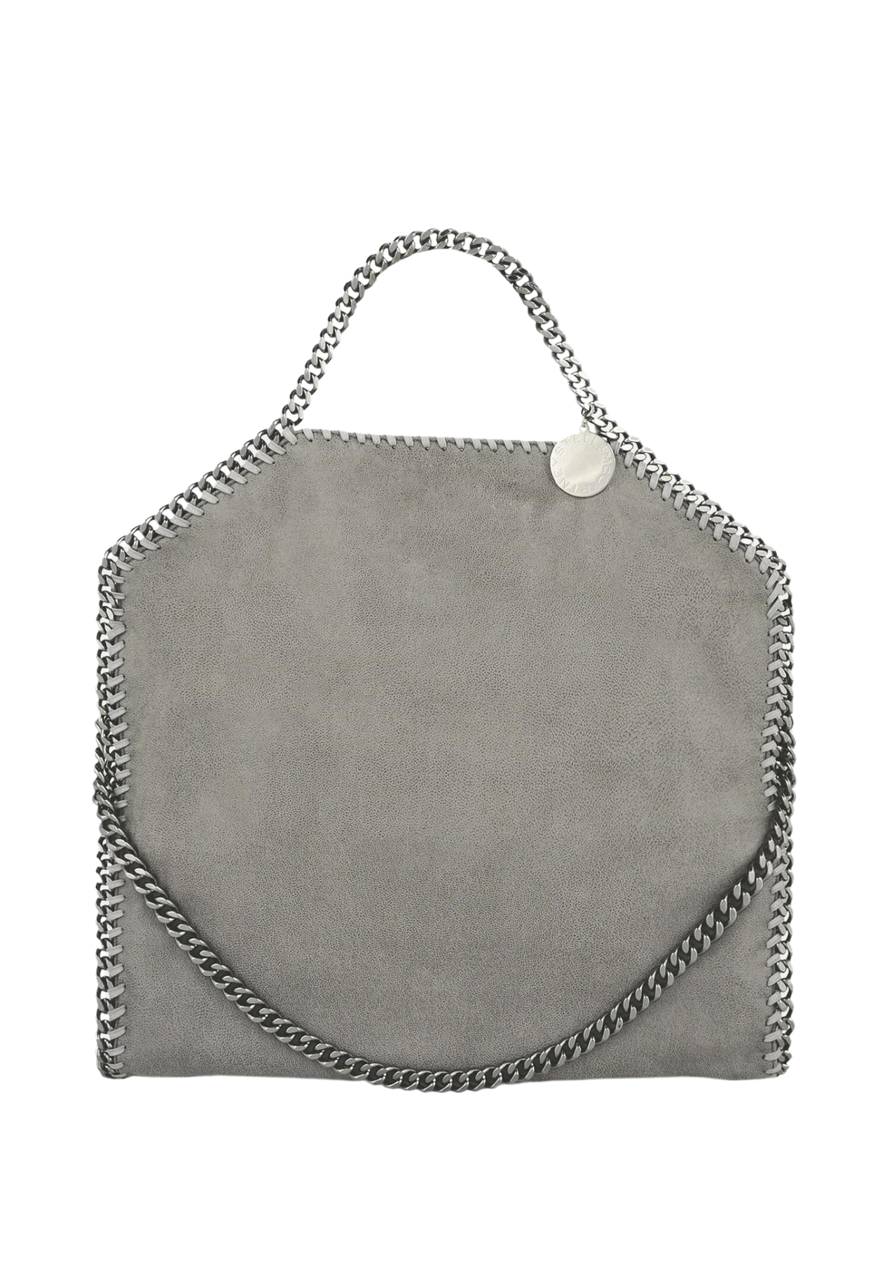 Stella McCartney Falabella Fold-Over Tote Bag - Ljusgrå