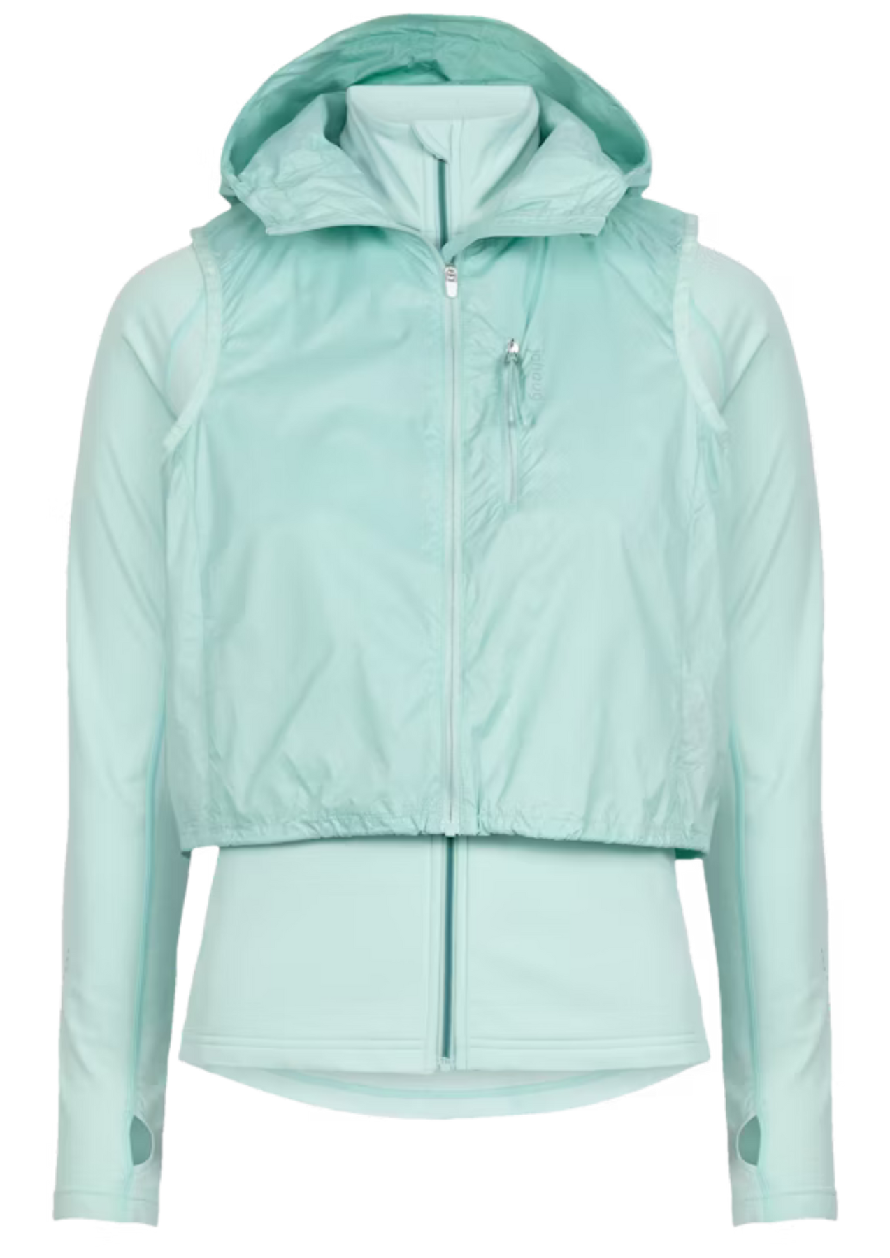 Discipline Running 2 In 1 Hybrid Jacket - Light Mint Green