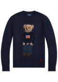 Polo Ralph Lauren Bear Sweater - Navy Multi