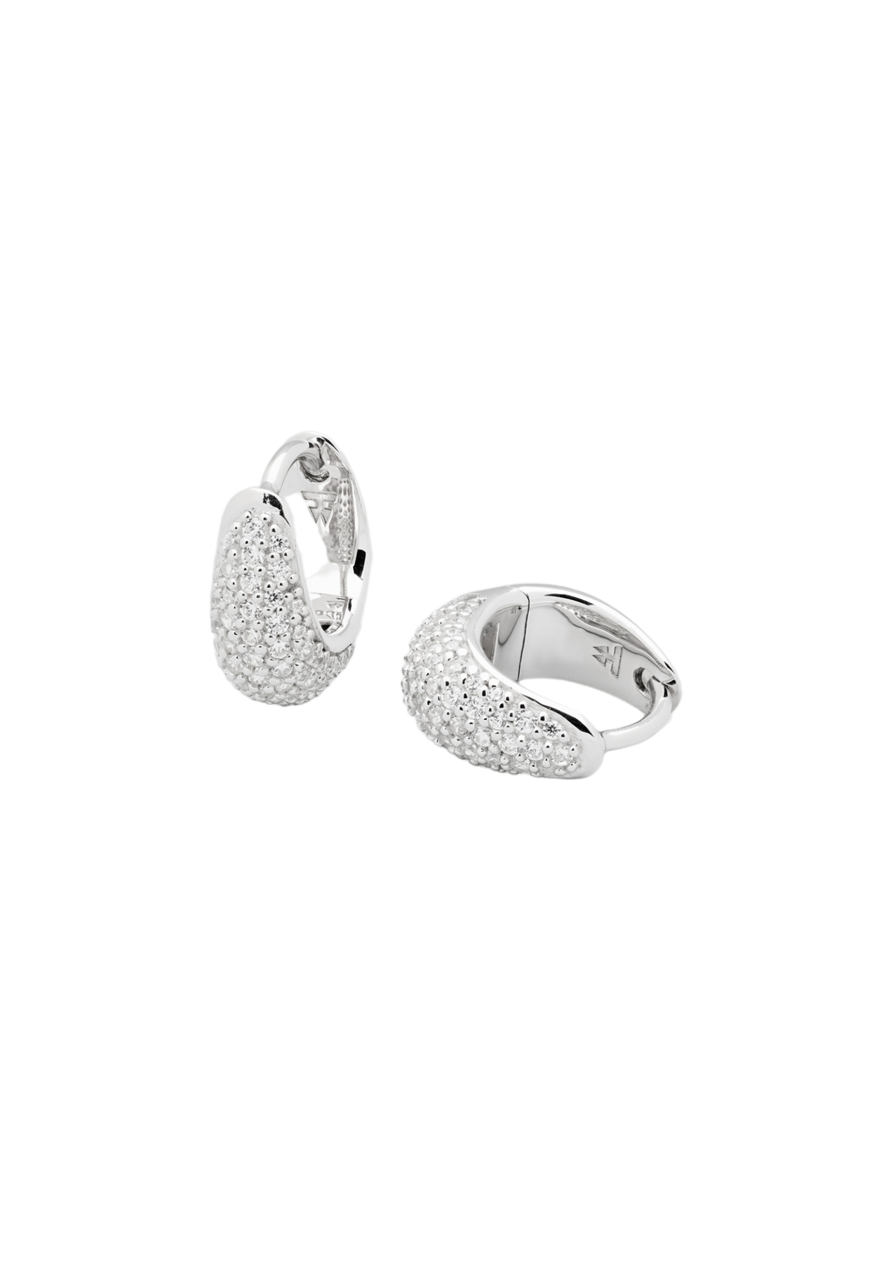 Ice Huggies Pave - Silver