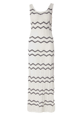 Basilia Dress - Cream Stripe