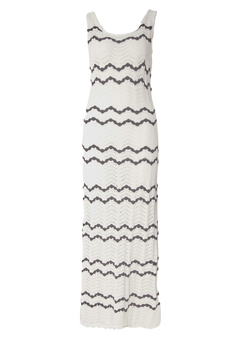 Basilia Dress - Cream Stripe