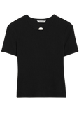 Fitted Rib Tee - Svart