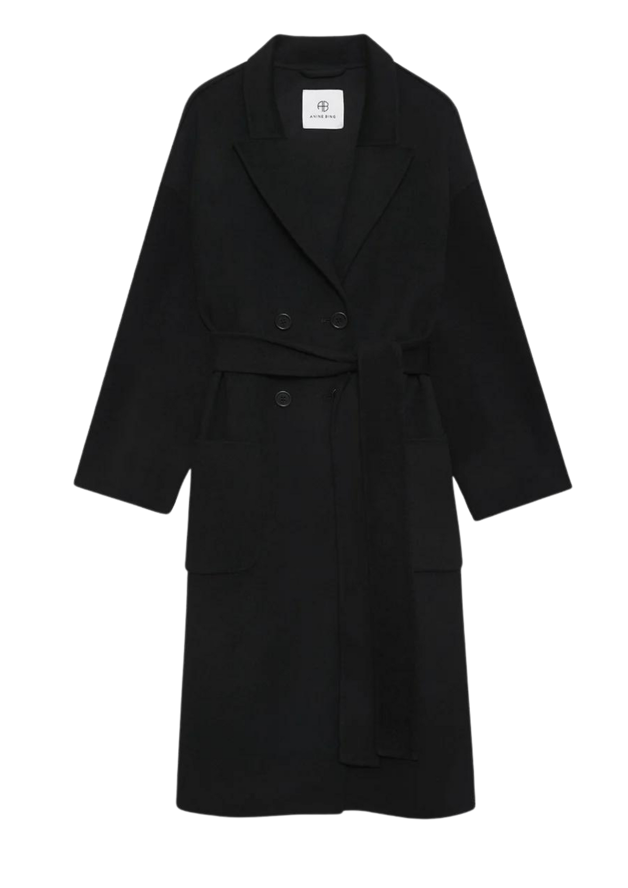 Dylan Coat - Black Cashmere Blend