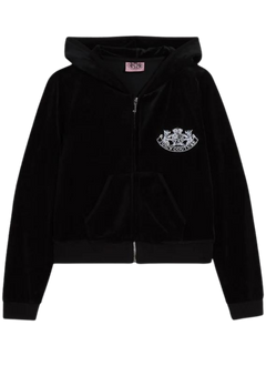 Heritage Dog Crest Robyn Hoodie - Black