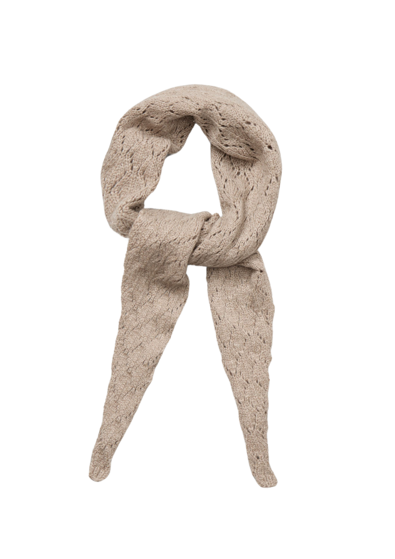 Woona Opalia Halsduk - Dark Beige Melange