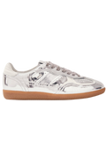 Rife Leather Sneakers - Shimmer Silver Cream