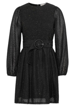 Camden Mini Dress - Black Glitter Dot
