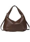 Peony Hobo Bag - Dark Brown