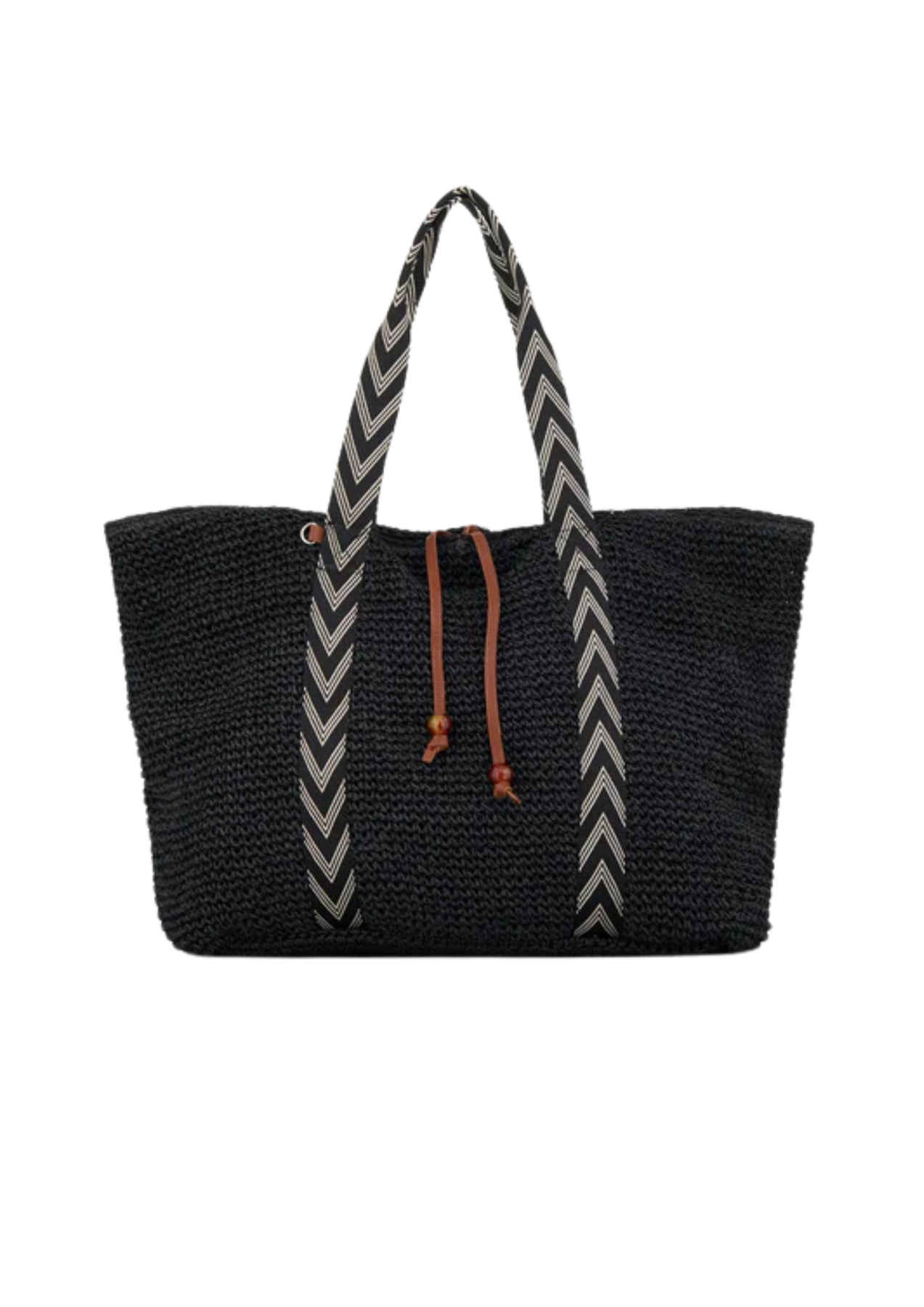 Paper Straw Pheobe Bag - Svart