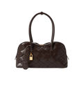 Ryder Woven Shoulder Bag - Chocolate Brown