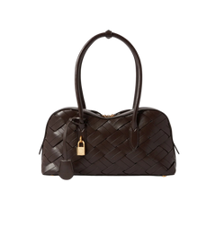 Ryder Woven Shoulder Bag - Chocolate Brown