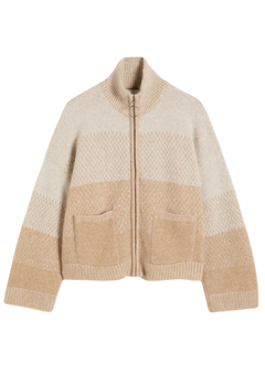 Tine Knit Cardigan - Sand Mix