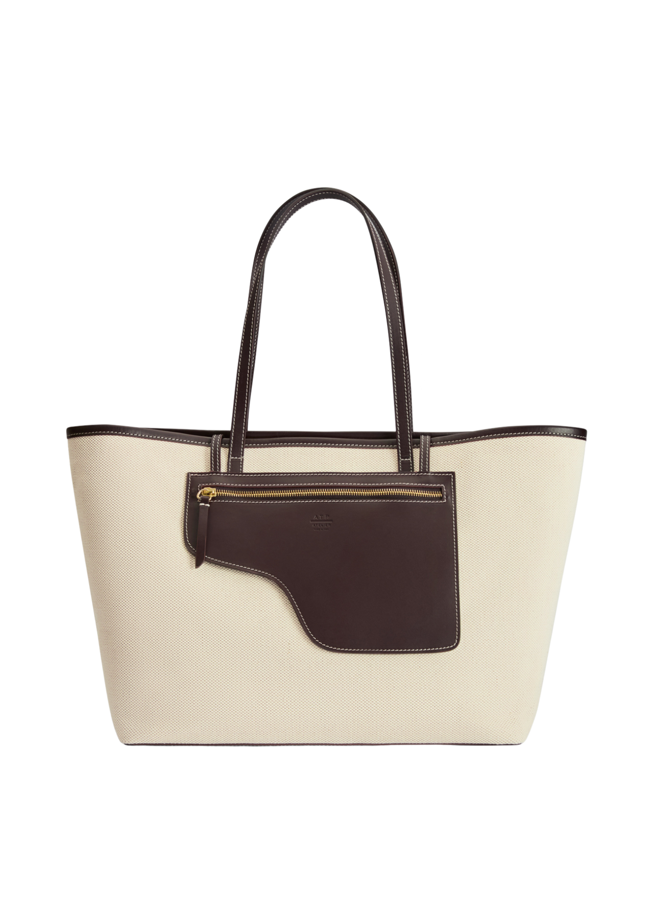 Eraclea Canvas/Vacchetta - Ecru/Walnut
