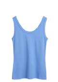 GANT Slim Ribbed Tank Top - Perfect Blue