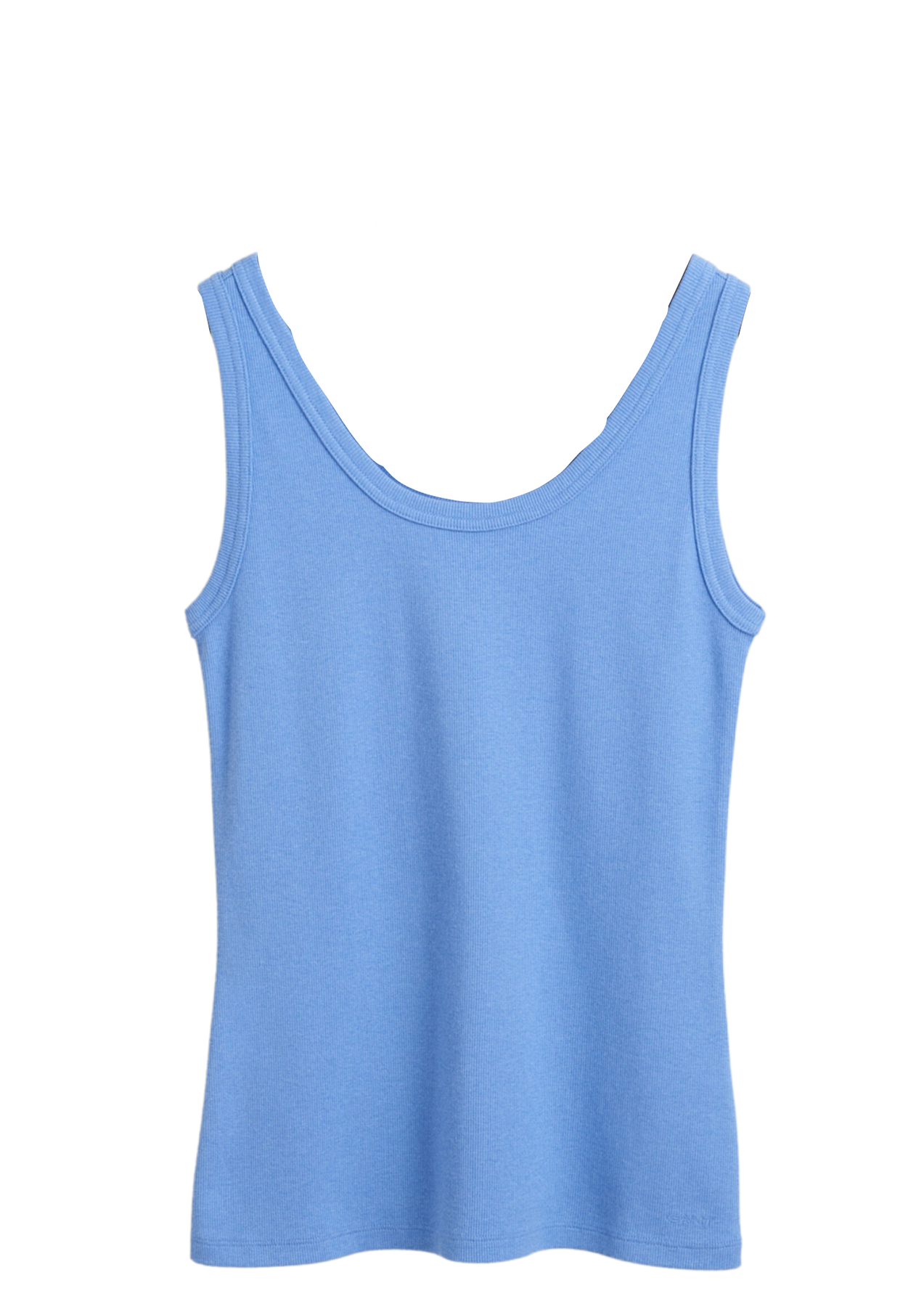 GANT Slim Ribbed Tank Top - Perfect Blue