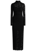 Olivia Bodycon Maxi Lace Dress - Svart
