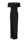 Off-Shoulder-klänning - Svart