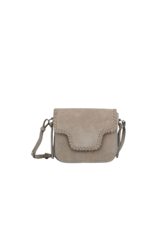 Suede Veg Iris Braid Bag - Porpoise Gray