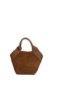 Aura Bag S - Dark Camel Suede