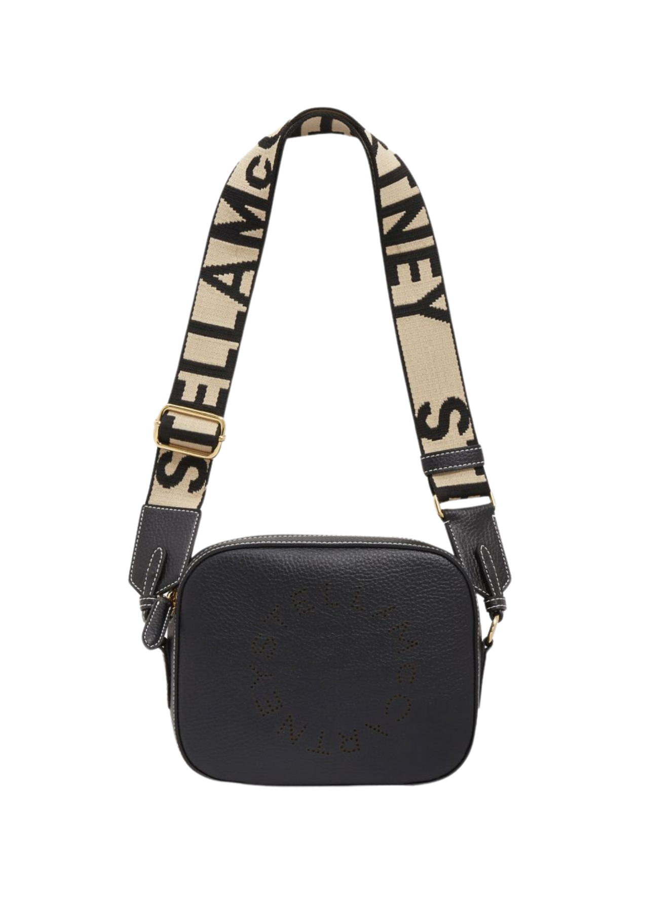 Logo Camera Crossbody Bag - Black