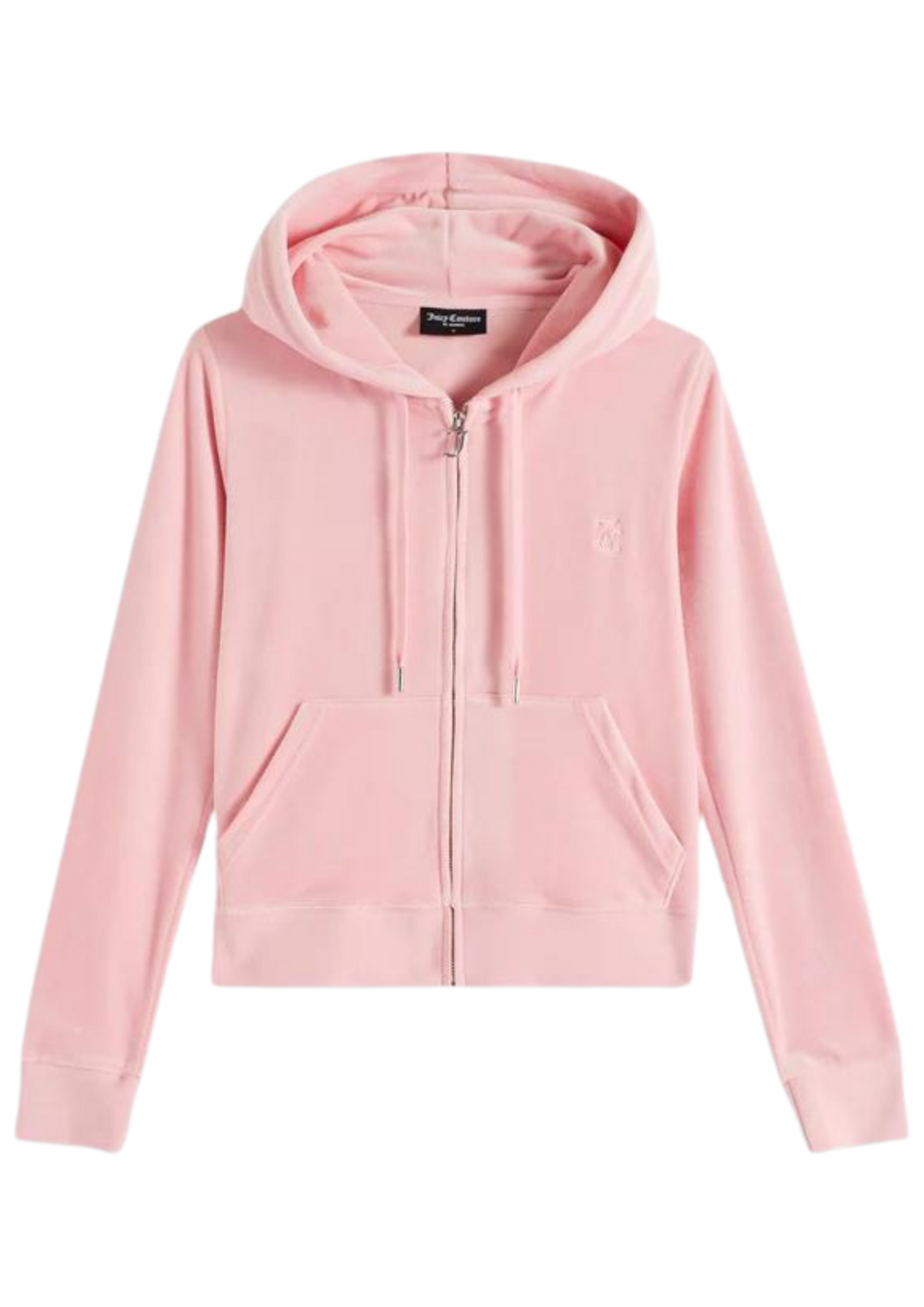 Robertson Classic Velour Zip Hoodie - Candy Pink