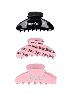Set Of 3 Hair Clips - Multi