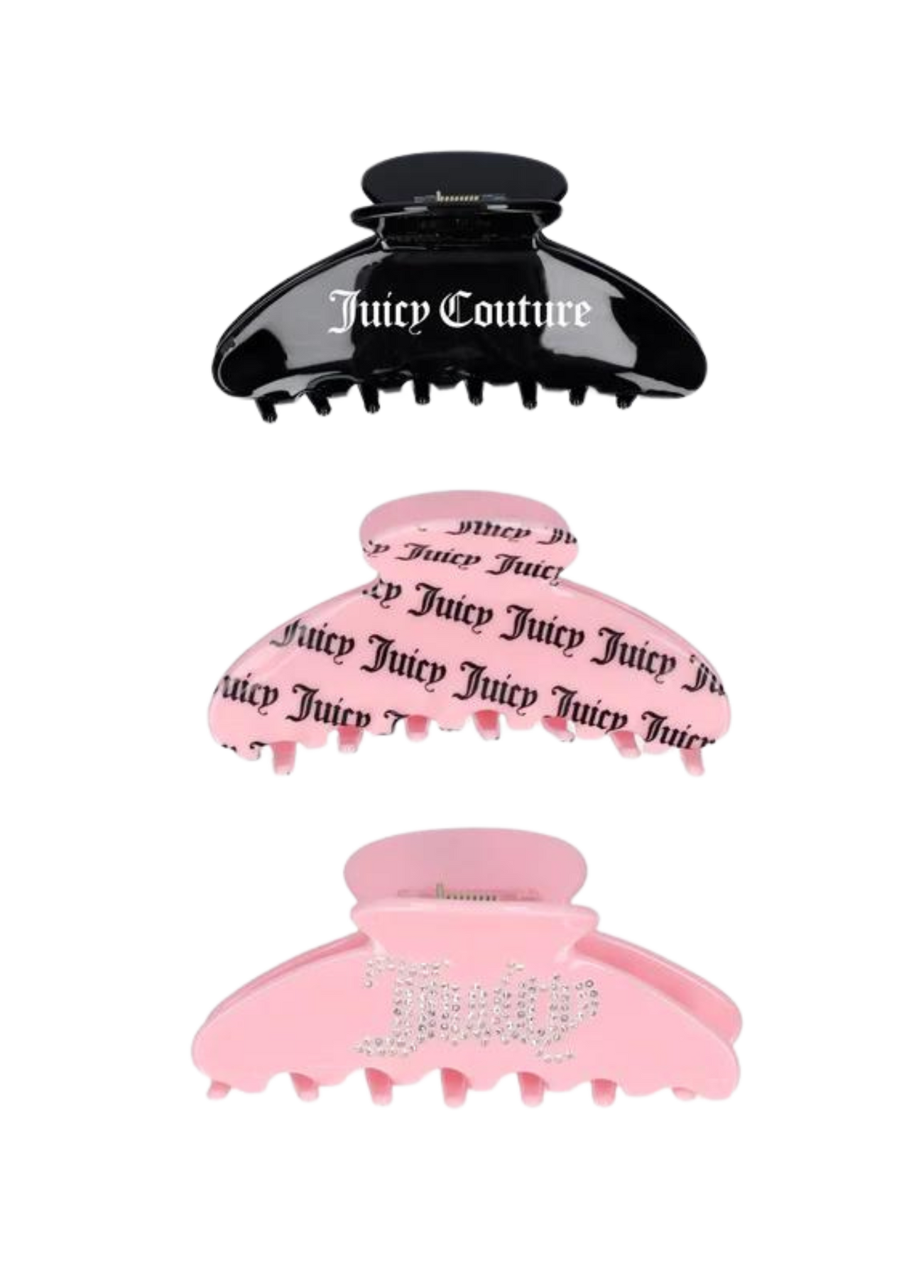 Set Of 3 Hair Clips - Multi