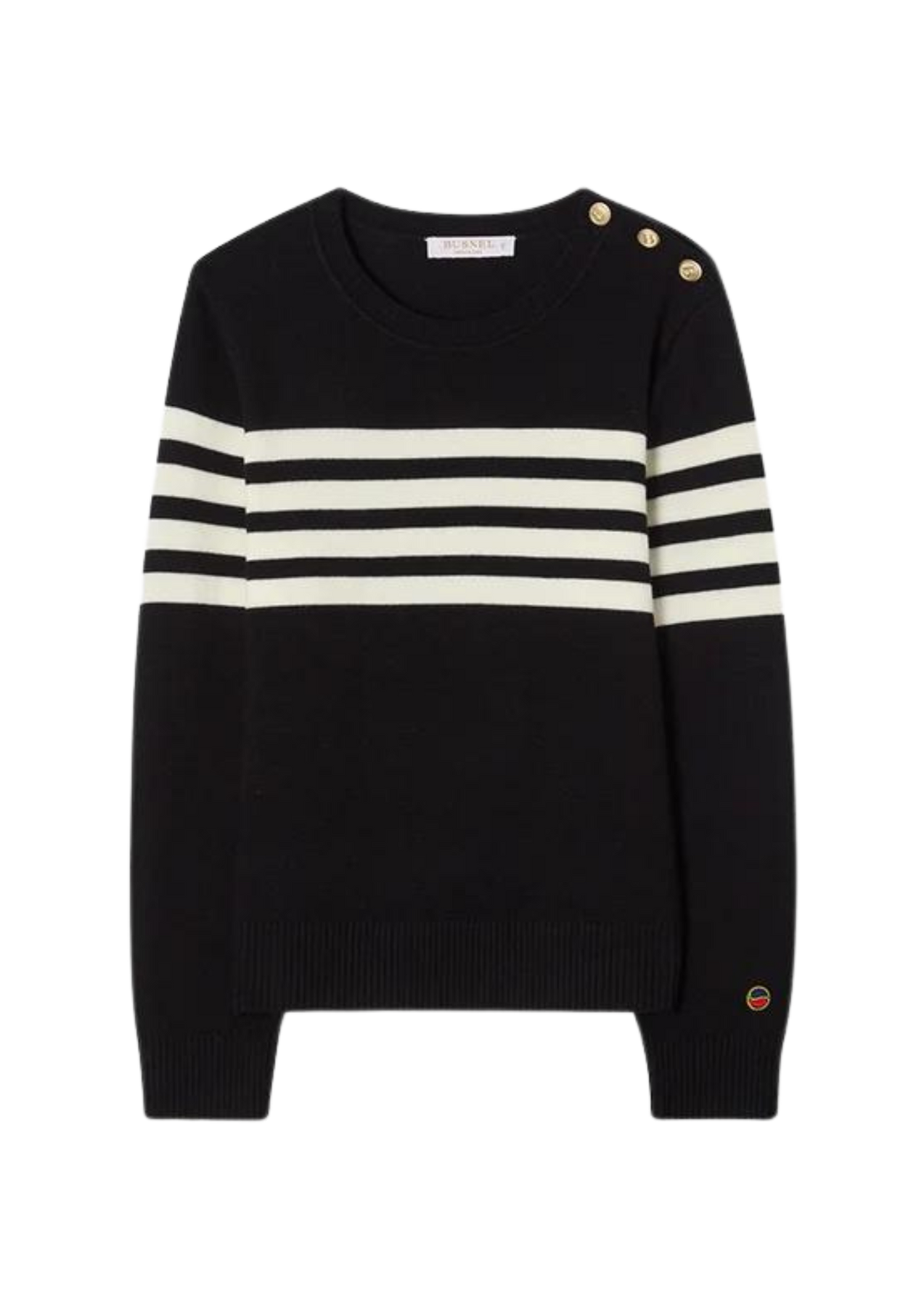 Alexandra Sweater - Black/Ecru
