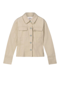 Shaped Denim Jacket - Raw Cotton