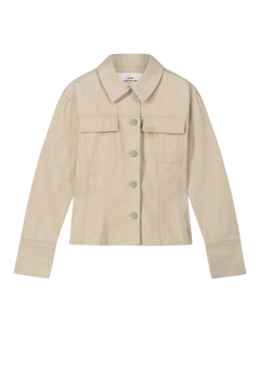 Shaped Denim Jacket - Raw Cotton