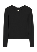 Fitted Rib Longsleeve - Svart