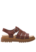 Clairemont Way Fisherman Sandal - Dark Red Full Grain