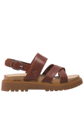 Clairemont Way Backstrap Sandal - Dark Red Full Grain