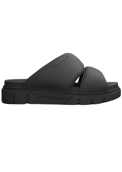 Greyfield Sandal Slide Sandal - Black Knit