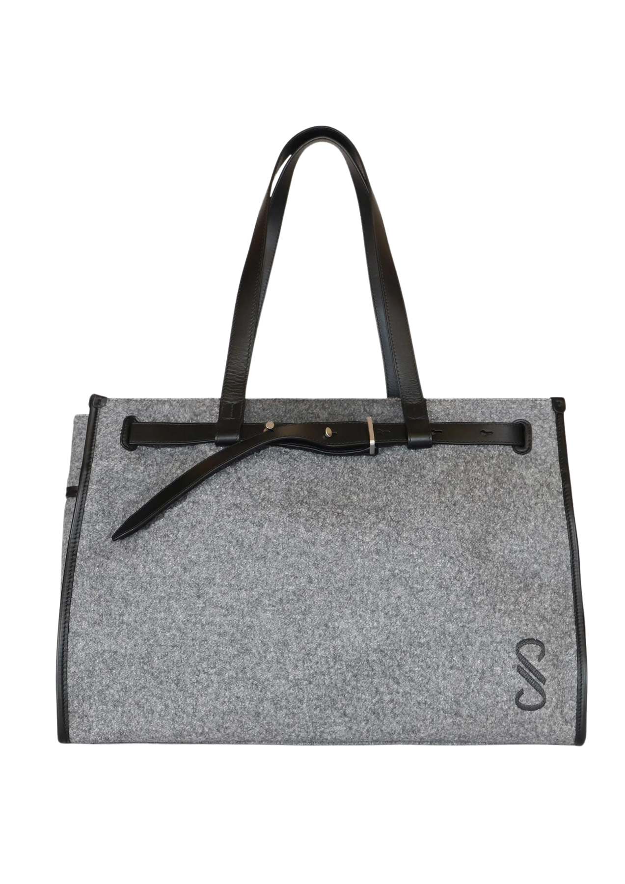 Belted Tote Felt - Slate