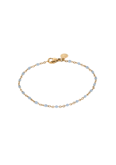 The Blue Bead Bracelet - Light Blue