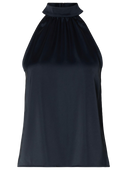 Lena-Rachelle Halterneck Top - Dark Sapphire
